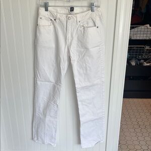 GAP Classic Straight White Denim Pants